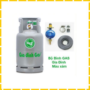 Bộ Bình Gas Gia Đình Xám